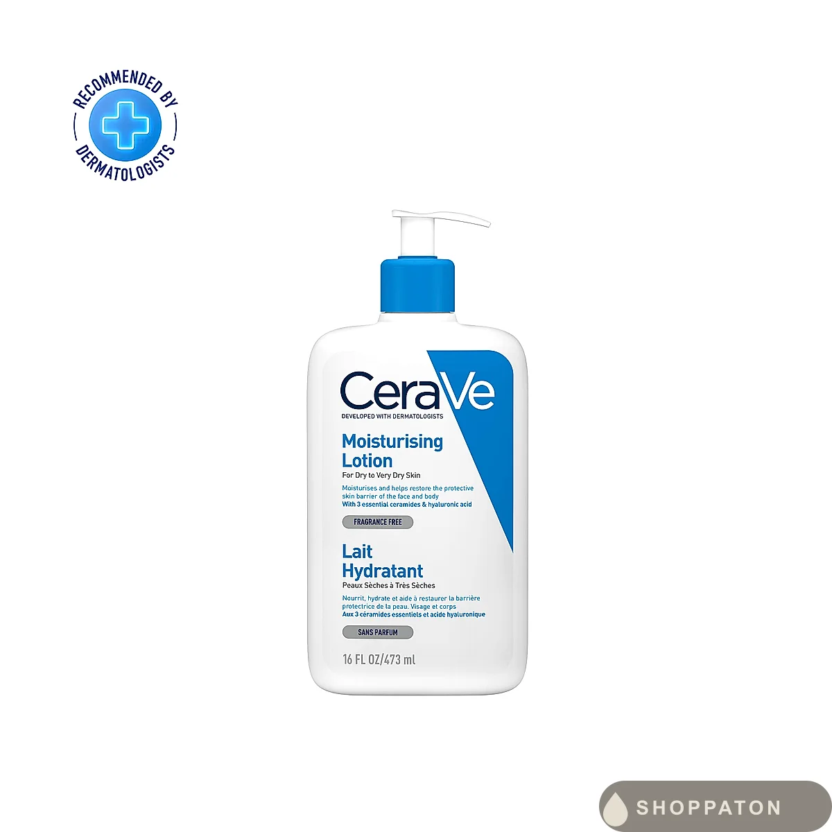CeraVe Moisturising Lotion for Dry to Very Dry Skin 236ml with Hyaluronic Acid and 3 Essential Ceramides by CeraVe, available at Shoppaton Store Nigeria