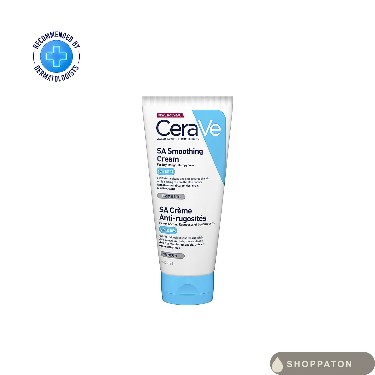 CeraVe SA Smoothing Cream for Rough and Bumpy Skin 177ml with Salicylic Acid and 3 Essential Ceramides by CeraVe, available at Shoppaton Store Nigeria