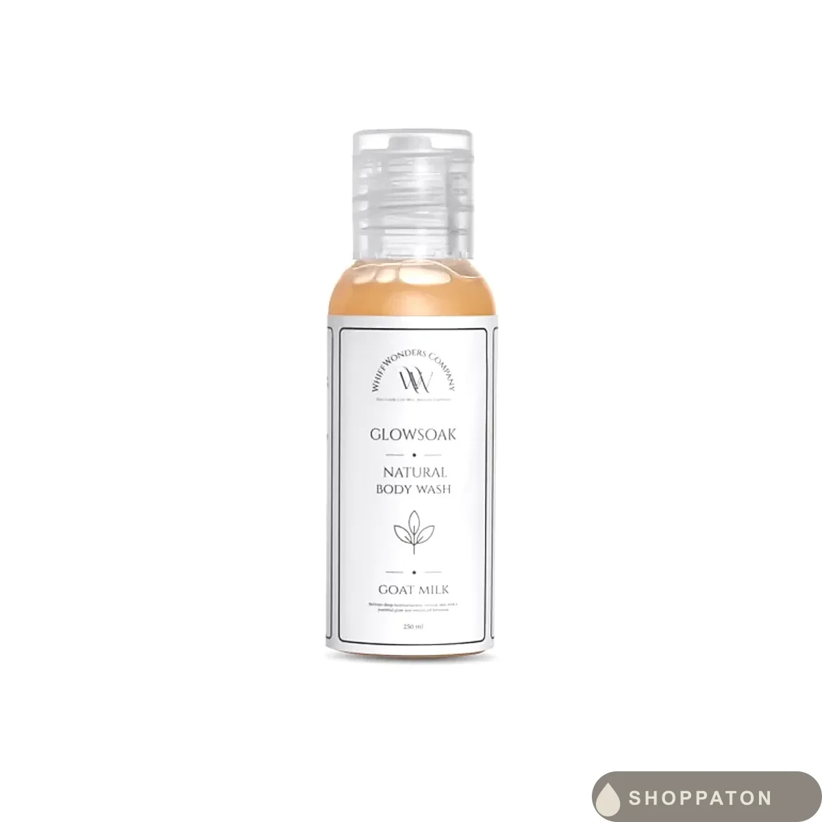 Whiffwonders Glowsoak Natural Body Wash - Goat Milk Mini by Whiffwonders Glowsoak, available at Shoppaton Store Nigeria