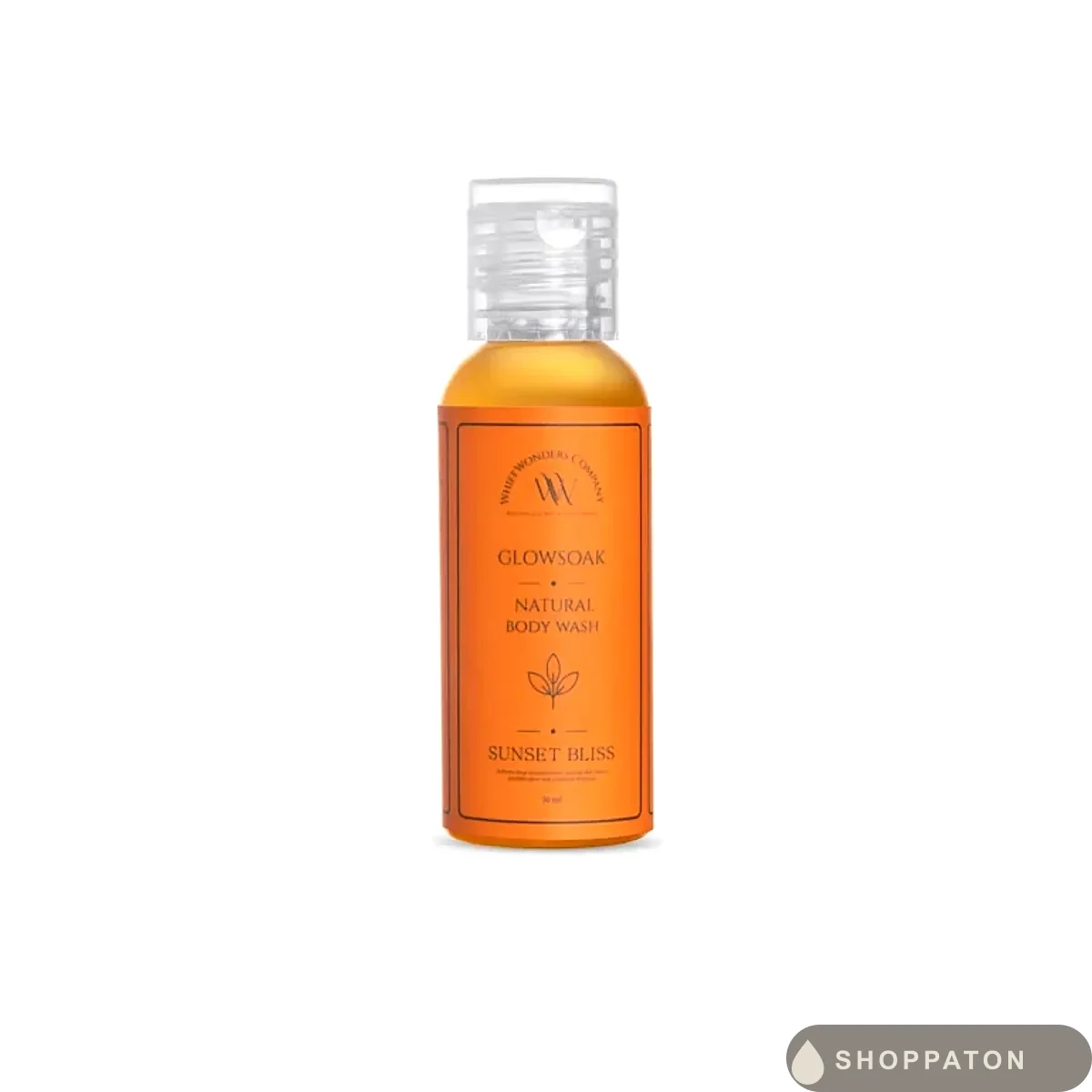 Whiffwonders GlowSoak Natural Body Wash - Sunset Bliss Mini by Whiffwonders GlowSoak, available at Shoppaton Store Nigeria