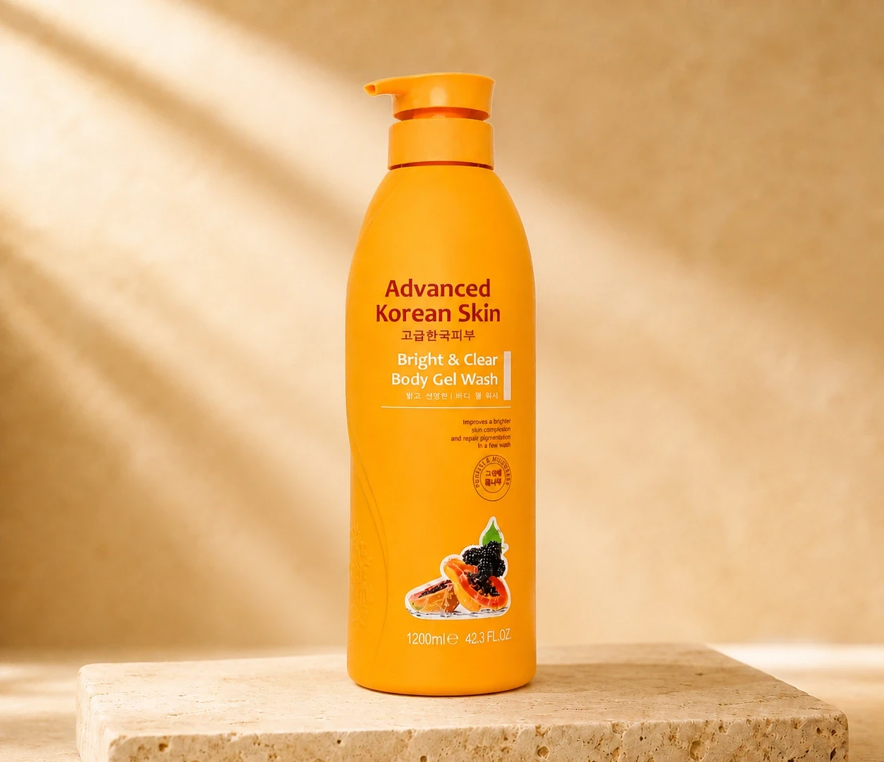 Advanced Korean Skin Bright & Clear Body Gel Wash – 1200ml | Shoppaton Store