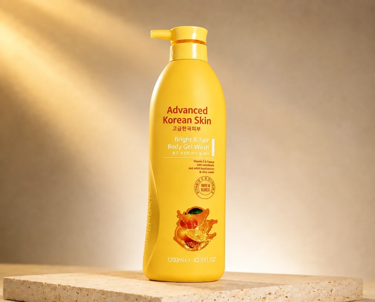 Advanced Korean Skin Bright & Fair Body Gel Wash – 1200ml | Shoppaton Store