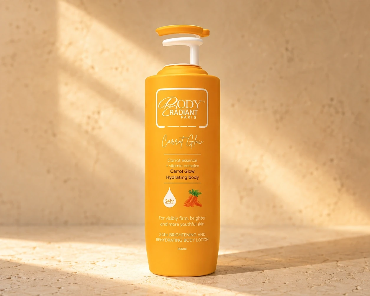 Body Radiant Carrot Glow Body Lotion – 500ml | Shoppaton Store