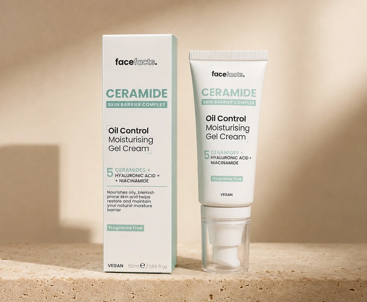 Facefact Ceramide Oil Control Moisturising Gel Cream 50ml | Shoppaton Store