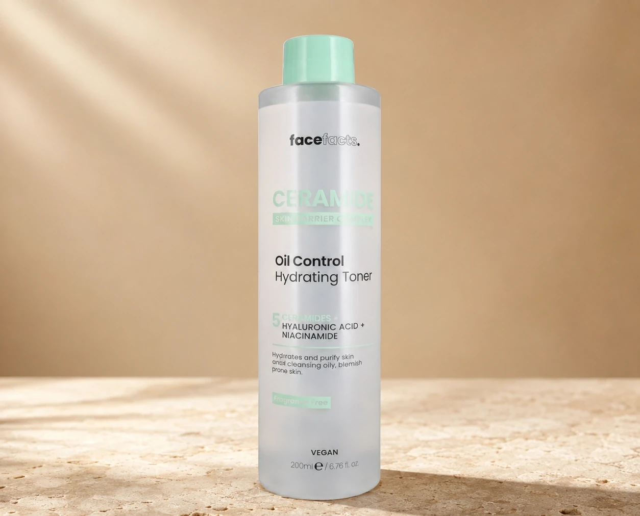 FaceFacts Ceramide Oil Control Hydrating Toner 200ml | Shoppaton Store