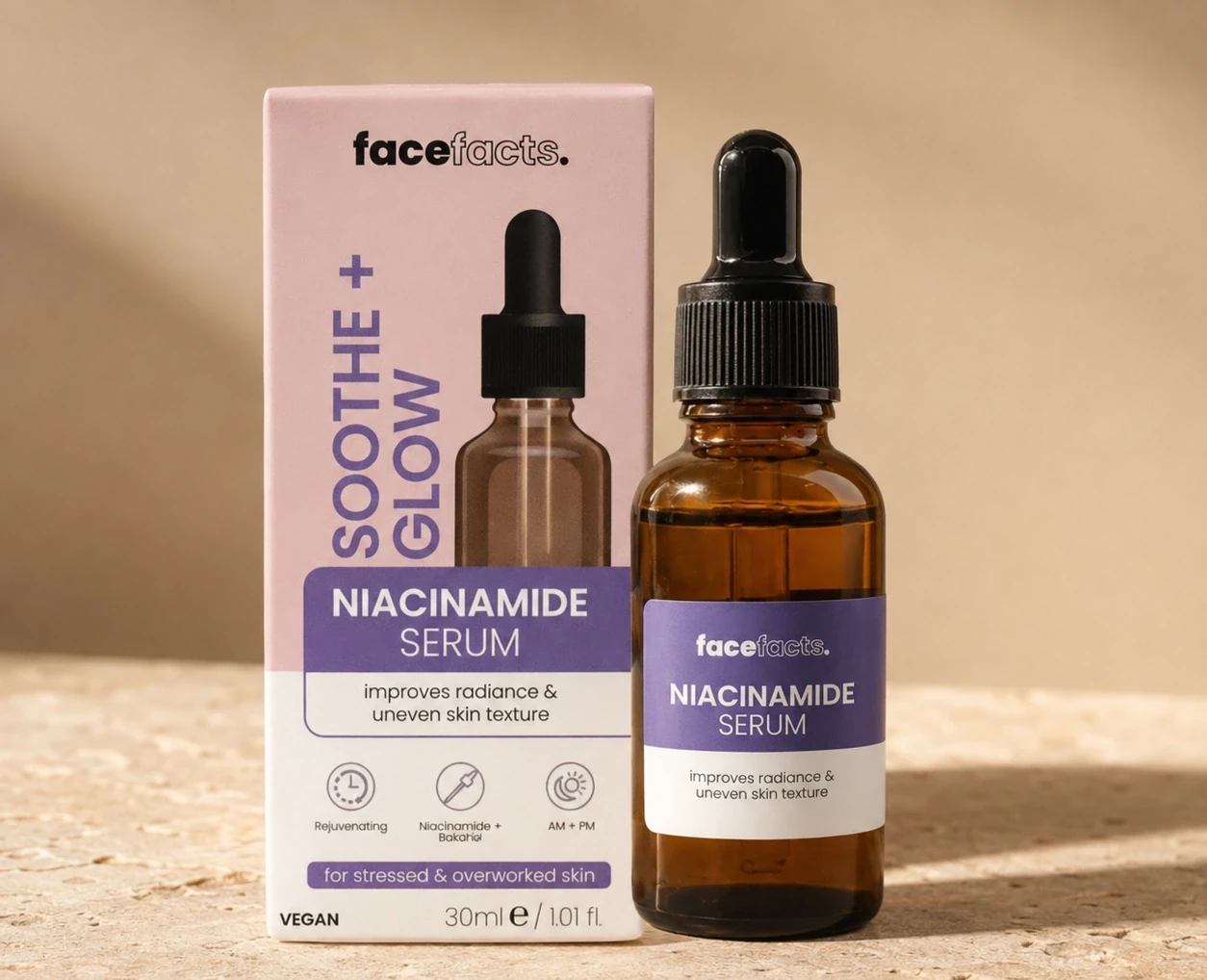 FaceFacts Soothe & Glow ( Niacinamide) face serum 30ml | Shoppaton Store
