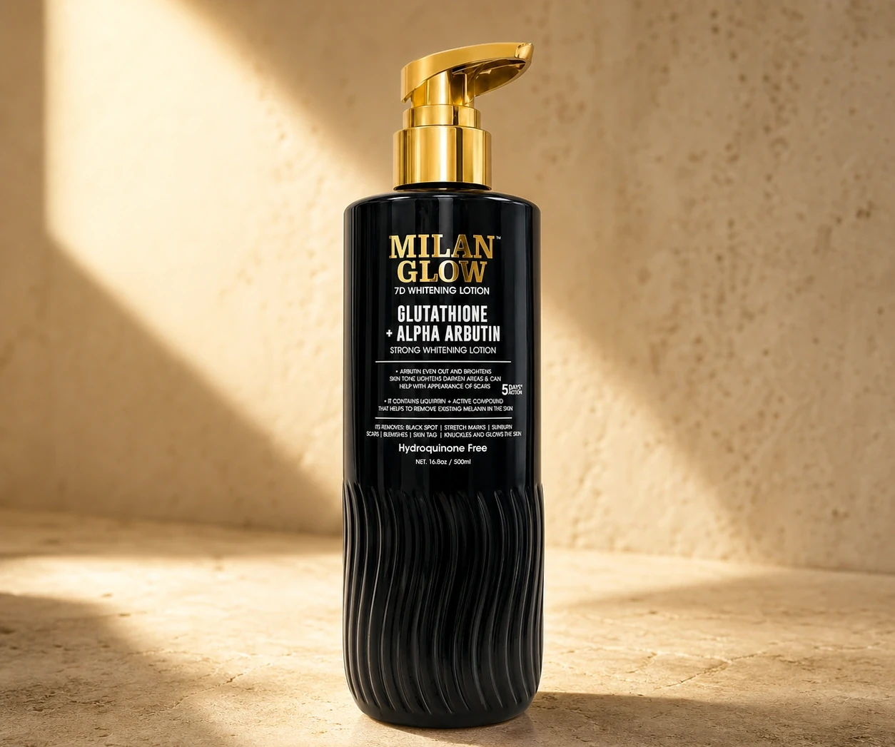 Milan Glow 7D Whitening Lotion – 500ml | Shoppaton Store