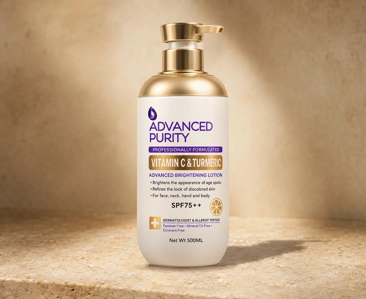 Advanced Purity Vitamin C & Turmeric Advanced Brightening Lotion-500ml | Shoppaton Store skincare Nigeria