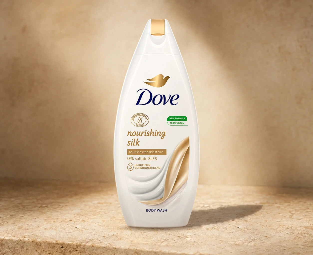 Dove Nourishing Silk Body Wash 500ml | Shoppaton Store skincare Nigeria