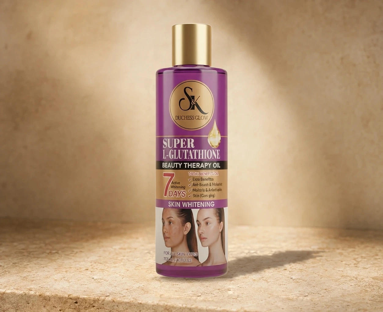 S&K Duchess Glow Super L-Glutathione Beauty Therapy Oil | Shoppaton Store skincare Nigeria