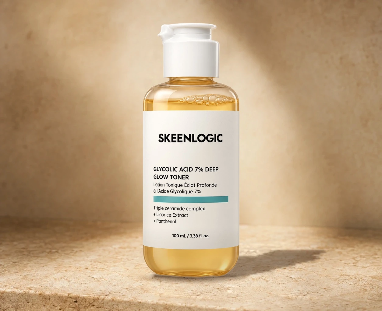 Skeenlogic Glycolic Acid 7% Deep Glow Toner, 100 ml / 3.38 fl oz. | Shoppaton Store skincare Nigeria