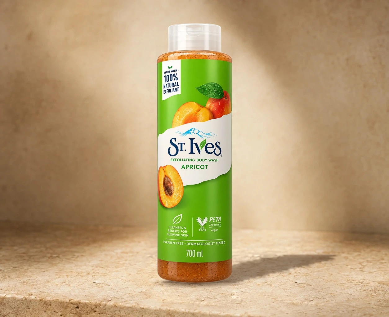 St. Ives Exfoliating Body Wash Apricot 700ml | Shoppaton Store skincare Nigeria